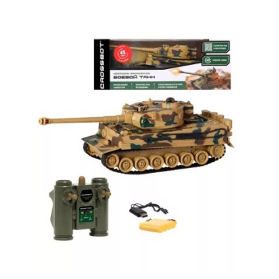 Игрушка на радиоуправлении Танк Tiger Пламенный мотор  870627